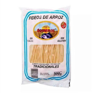 Fideos De Arroz - Tradicionales Sin Tacc X 300 Grs - Soyarroz